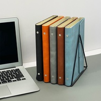 Carnet de notes A5 à couverture rigide personnalisée-Classeur à 6 anneaux, Pages lignées rechargeables, couverture durable pour le bureau et l'école, design personnalisé