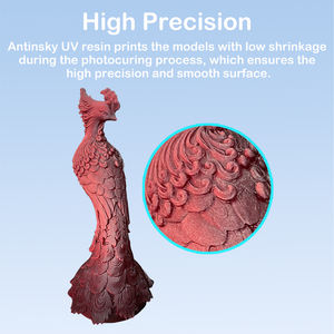 BR Livraison Gratuite Résine Photopolymère Métallique Antinsky Heavy Metal de Couleur Métallique pour Imprimante 3D DLP LCD 405nm 1kg Impression 3D - Product Image 5