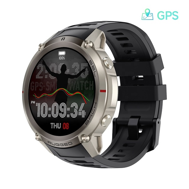 2026 DM59 GPS Smart Watch 1.43 Inch AMOLED Offline Map 5ATM Waterproof Compass Altimeter for Men Outdoor Sports