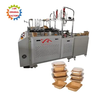 Fully Automatic Double-station Paper Lunch Box Octagonal Bowl Forming Machine For Packaging Of Salad Soup Noodles