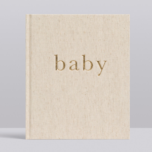 Personalizzabile lussuoso <span class=keywords><strong>libro</strong></span> di memoria del ricordo di gravidanza della biancheria del bambino del diario del bambino con il logo in rilievo dell'oro e la scatola rigida di lino - Product Image 2