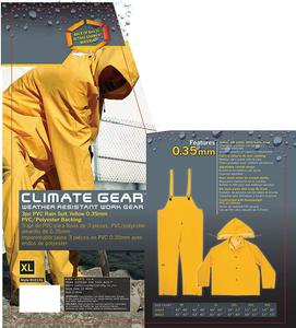 <span class=keywords><strong>Tirantes</strong></span> europeos y americanos, impermeable dividido, parche amarillo, protección laboral de cuero, pantalones de lluvia, impermeable dividido - Product Image 3