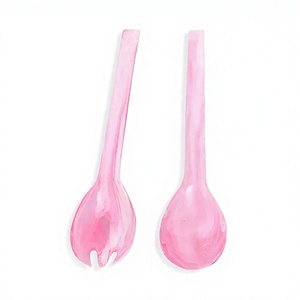 Ensemble d'ustensiles à salade en métal faits à la main pour la cuisine à domicile, élégant, durable, compatible lave-vaisselle, micro-ondes et four, couleur personnalisée - Product Image 4