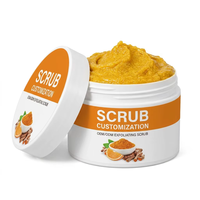 Gommage corporel nourrissant personnalisable à la vitamine C et au curcuma, exfoliant, éclaircissant et adoucissant