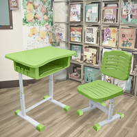 Chaise de bureau moderne à siège unique pour les étudiants du primaire et du secondaire Tables et chaises d'étude en métal en plastique connectées
