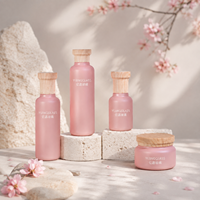 Bouteilles en verre et pots à crème de haute qualité 50g 40ml 100ml 120ml Emballage pour soins de la peau Vaporisateur à pompe rhomboïde OEM ODM Logo personnalisé
