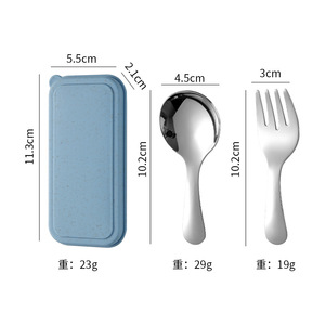 304 thép không gỉ ngã ba và muỗng đặt, dã ngoại ngoài trời cắm trại du lịch Bộ đồ ăn cầm tay đặt - Product Image 6