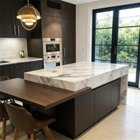 YDSTONE Marbre naturel Calacatta Viola Arabescato Corchia au design moderne pour plan de travail de cuisine et îlot central