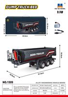 Camion semi-remorque RC HUINA 1501 Pro/1502 19 canaux Scania-770s-v8 1/18, modèle de voiture télécommandée électrique de qualité hobby, jouet pour adultes et garçons
