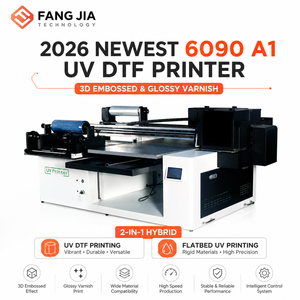 Impresora UV DTF <span class=keywords><strong>6090</strong></span> A1 2026, la más reciente, I3200 I1600 XP600, máquina híbrida 2 en 1 de cama plana para impresión de etiquetas y pegatinas de cristal en relieve 3D - Product Image 4