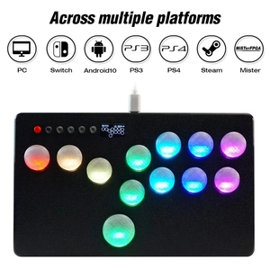 Mini Hitbox RGB nút flatbox <span class=keywords><strong>Arcade</strong></span> chiến đấu thanh cho kailhswitch <span class=keywords><strong>Arcade</strong></span> thanh điều khiển GP2040-CE cho PC PS3 PS4 chuyển đổi - Product Image 2