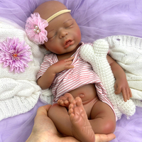Großhandel Maßgefertigte Handbemalte Silikon-Babypuppen Fabrikexport Detaillierte 18-Zoll-Reborn-Puppen für Mädchen zum Kuscheln & Sammeln