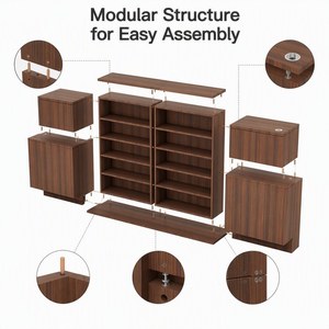 Mostrador de Exhibición para Tienda de Cosméticos, Mostrador de Madera para Tienda, Mostrador de Pago para Tienda de Perfumes - Product Image 3