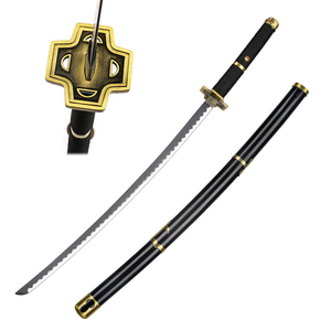 Một Mảnh Unisex Bản Sao <span class=keywords><strong>Roronoa</strong></span> <span class=keywords><strong>Zoro</strong></span> Vũ Khí Yubashiri Thanh Kiếm <span class=keywords><strong>Katana</strong></span> Với Gỗ Vỏ Bọc - Product Image 1
