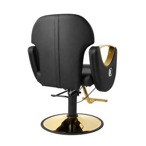 Ghế Tạo Kiểu Salon Cổ Điển Màu Đen Và Vàng Ghế Bơm Lớn Ghế Thẩm Mỹ Cho Nữ Ghế Cắt Tóc Tất Cả Ghế Nằm - Product Image 4