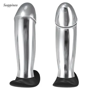 Telecomando senza fili 10 frequenza vibrante anale vibratore G-spot per gli uomini in acciaio inox Dildo vibratore per le donne anale Plug