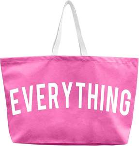 Sac à provisions fourre-tout en toile de coton écologique personnalisé personnalisé tissu moyen réutilisable avec longue poignée pour un usage quotidien ou un cadeau - Product Image 3