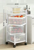 Étagère d'angle rotative pour livres, fruits, légumes et paniers à collations, utilisation en garage, étagères mobiles avec options 5 niveaux