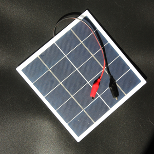 <strong>Panel</strong> <strong>Solar</strong> Policristalino Glass Laminated Photovoltaic <strong>Solar</strong> <strong>Panel</strong> 5v4w Multicristalline 800ma <strong>Solar</strong> Module <strong>with</strong> <strong>Alligator</strong> <strong>Clip</strong> - Product Image 1