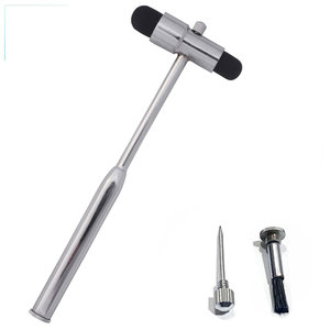 Martillo de reflejos neurológicos con aguja y cepillo, herramienta de examen médico de diagnóstico, instrumento quirúrgico de acero inoxidable - Product Image 5