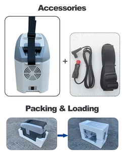For Center Console Car <b>Refrigerator</b> 10L Portable Compressor Mini Fridge 12V 24V Armrest Freezer 30W Outdoor Household Refrigerat - Product Image 4