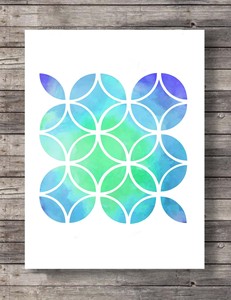 Plantilla Geométrica Reutilizable <span class=keywords><strong>de</strong></span> PET con Patrón <span class=keywords><strong>de</strong></span> Círculos Entrelazados para Pintar Pisos, Paredes y Concreto, Tamaño Personalizable - Product Image 5