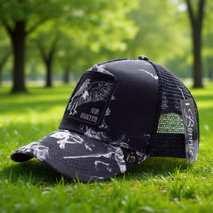 Cappello da camionista Air Hunter in tessuto a rete traspirante, impermeabile, regolabile, a 6 pannelli, per adulti, uso casual primavera estate - Product Image 2