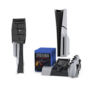 PS5 Slim Cooling Dock With Disc <b>Holder</b> And <b>Controller</b> Charger TP5-3536B - Product Image 3