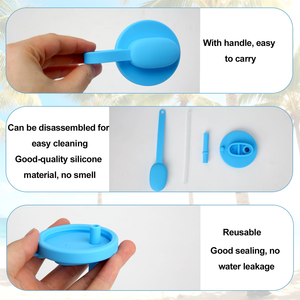 Luftdichte, Staubdichte und Auslaufsichere Wiederverwendbare Silikon-Getränkedosendeckel mit Strohhalm, Dosendeckel mit Griff, Getränkeabdeckung - Product Image 6