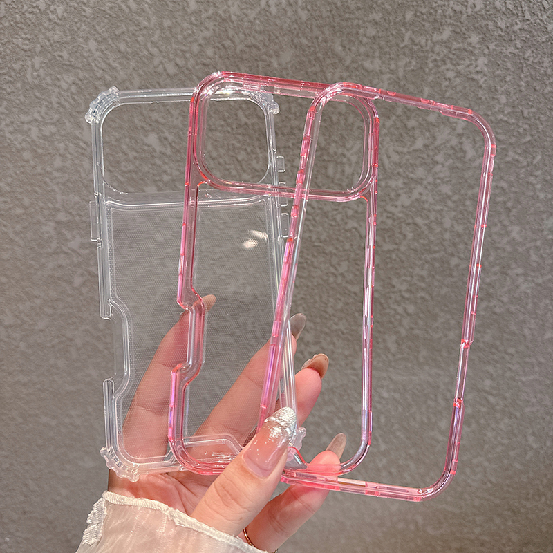 Wholesale Phone Accessories 3 Layers Transparent Protective Covers for iPhone 11 12 13 14 15 16 17 Pro Max Fashion Cases · image 3