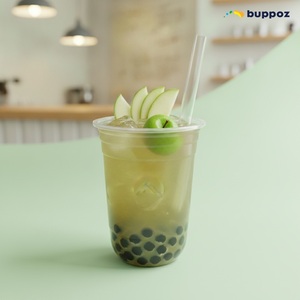 น้ำเชื่อมแอปเปิ้ลเขียว 5 กก. ขวด ฮาลาล HACCP สำหรับร้านชานมไข่มุก ชานม รับผลิตแบบ OEM ODM - Product Image 3