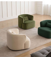 Nouveau fauteuil de salon, fauteuil de détente, fauteuil simple en tissu doux, blanc, simple, meubles de salon pour la maison