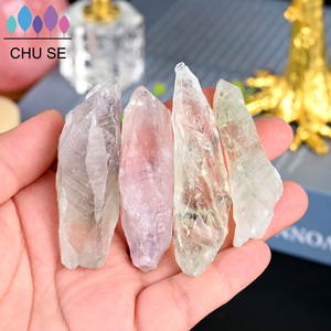 หินบำบัดธรรมชาติขายส่ง คริสตัลควอตซ์คุณภาพสูง พลอยสีม่วงเขียว ฟลูออไรต์คริสตัลเดี่ยวสำหรับตกแต่ง - Product Image 3