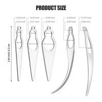 Outil d'Interverrouillage pour Dreadlocks et Locs, Aiguille à Crochet pour Tissage, Idéal pour Sisterlocks, Artisanat et Extensions de Cheveux