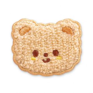 New Self Adhesive/Hook&loop Brooch Embroidery Cute Cartoon Plush Bear Sheep Patch for Decoration - Product Image 1