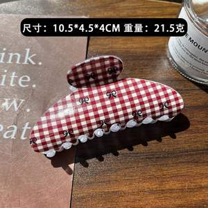 Nouvelles pinces à cheveux avec motifs imprimés populaires, pinces requins haut de gamme, accessoires pour cheveux - Product Image 4