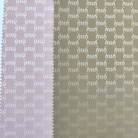 Tissu non élastique en PU avec motifs lettres, anti-moisissure, résistant à l'abrasion, épaisseur 0,8 mm, 350 GSM pour manteaux et vestes