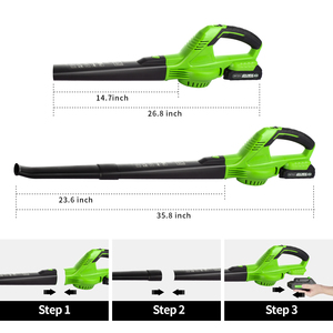 Soplador de Hojas Inalámbrico de 21V y 16000 RPM con Velocidad de Aire de 35m/s para Soplar Hojas/Nieve/Polvo MVM-CLB01 Directo de Fábrica - Product Image 2