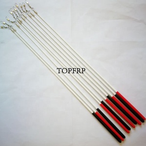 High Quality Fiberglass Wand Streamers <b>Pole</b> Gymnastics <b>Dance</b> Ribbon Stick - Product Image 5