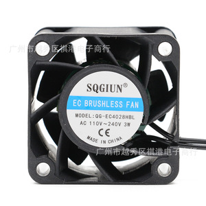 QIFENG EC Brushless Fan 40x40x28mm AC 110-240V 3W Case <b>Cooling</b> Fan - Product Image 1