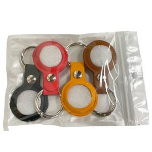 4 pack מחזיק, מקרה תג אוויר עם keychain pu airtag אנטי-אבוד מגן עם טבעת המלך לילדים מזוודות - Product Image 3