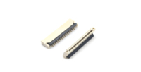 Conector FPC YZTECH de 1.0 mm, Inserción Frontal y Abatimiento Trasero, H2.0 mm, Completamente Dorado, Embalaje en Rollo, Modelo 15P FPC1.0-15P