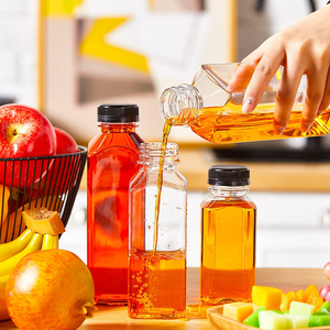 Wholesale Hot Sell 250ml 350ml 500ml clear Food Grade PET <b>Plastic</b> Round Beverage Juice <b>Bottles</b> <b>Empty</b> Juice <b>Bottle</b> - Product Image 6