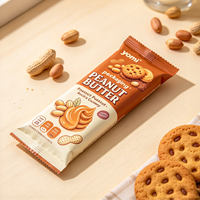 Sachet d'emballage plastique personnalisé à soufflet arrière pour pain, desserts, snacks, aliments soufflés et biscuits