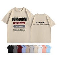 T-shirt vierge en coton unisexe à manches courtes et col rond pour impression sérigraphique, commande personnalisée, impression à chaud