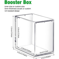 Caja Protectora Magnética Acrílica Resistente a los Rayos UV para Exhibición de Cartas Coleccionables TCG, a Prueba de Polvo, Venta al Por Mayor