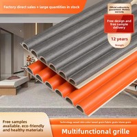 Panneaux muraux en PVC imperméables personnalisés avec grilles semi-circulaires, design minimaliste moderne pour hôtel et usage extérieur