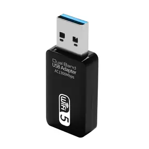 공장 가격 듀얼 밴드 USB 3.0 802.11Ac 무선 USB WiFi 어댑터 USB WiFi 전문가 1300Mbps