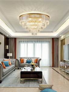 Moderne Luxus LED Pendel leuchte Kristall Lampe Kronleuchter für Hotel Wohnzimmer Villa-Kronleuchter & Pendel leuchten - Product Image 4