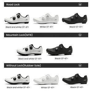 Chaussures de cyclisme sur route auto-bloquantes, respirantes, légères et anti-humidité avec <span class=keywords><strong>semelle</strong></span> en fibre de <span class=keywords><strong>carbone</strong></span> pour la course et le VTT - Product Image 5